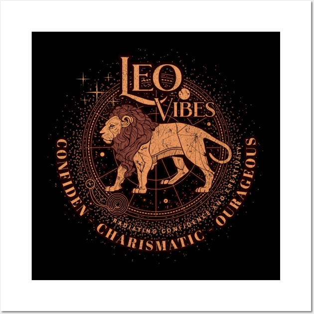 Leo Vibes Wall Art by The Trailing Stop